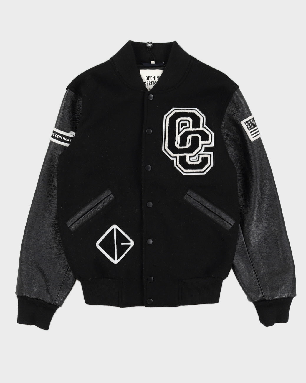 Opening Ceremony Black &amp; White Varsity Jacket - S
