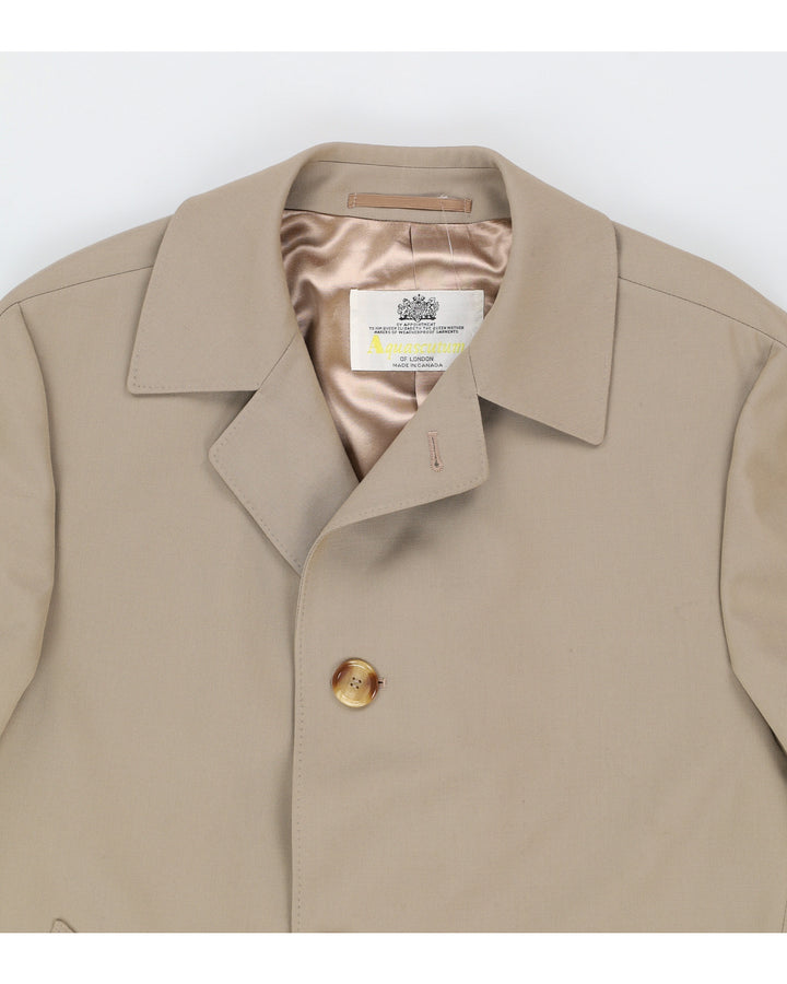 Vintage 80s Aquascutum Beige Mac - M/L