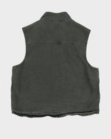 Vintage 90s Carhartt Green Shearling Lined Vest - XL