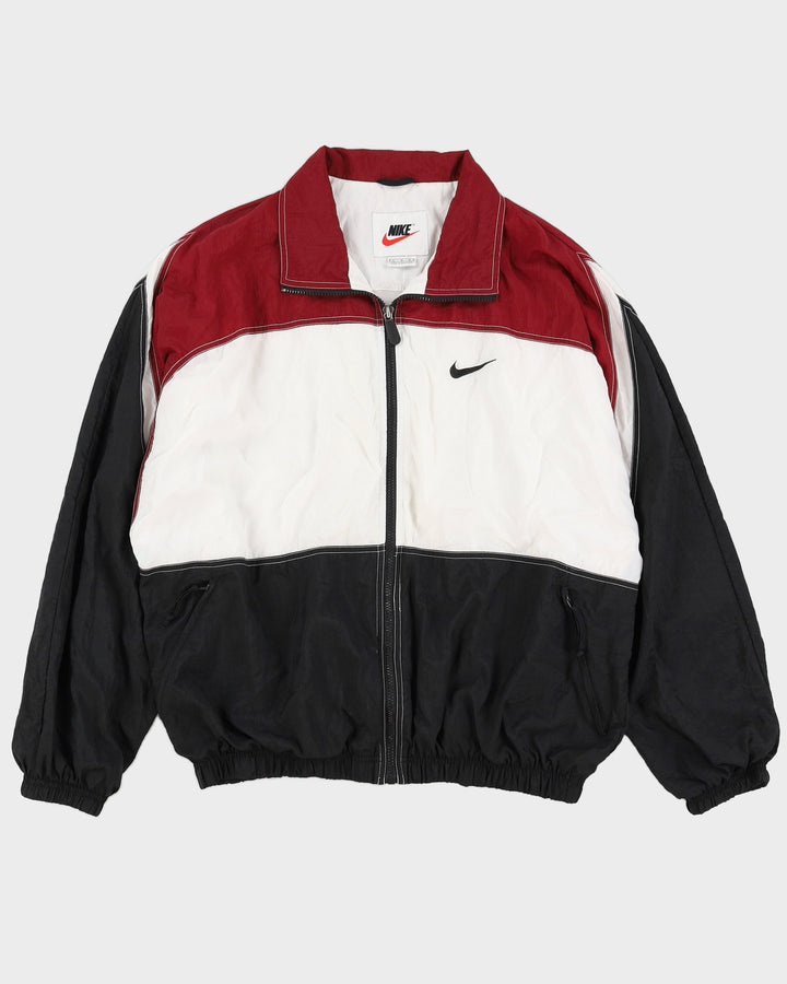 Vintage 90s Nike Burgundy Track Jacket - L