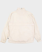 00s Y2K Nike Cream Track Jacket - M