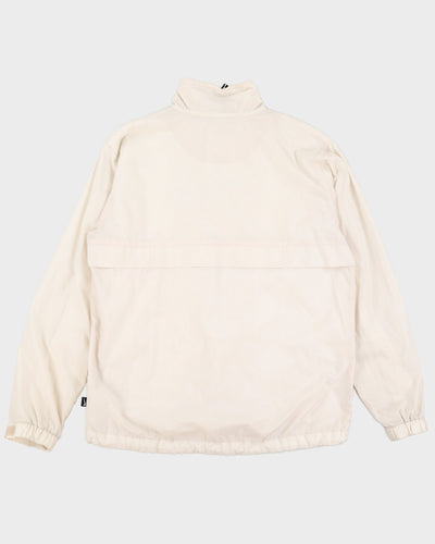 00s Y2K Nike Cream Track Jacket - M