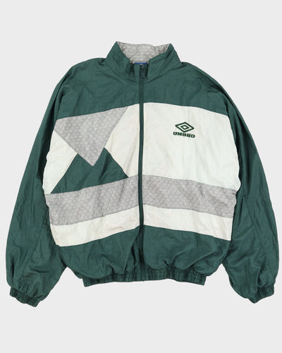 Vintage 90s Umbro Green Track Jacket - XL