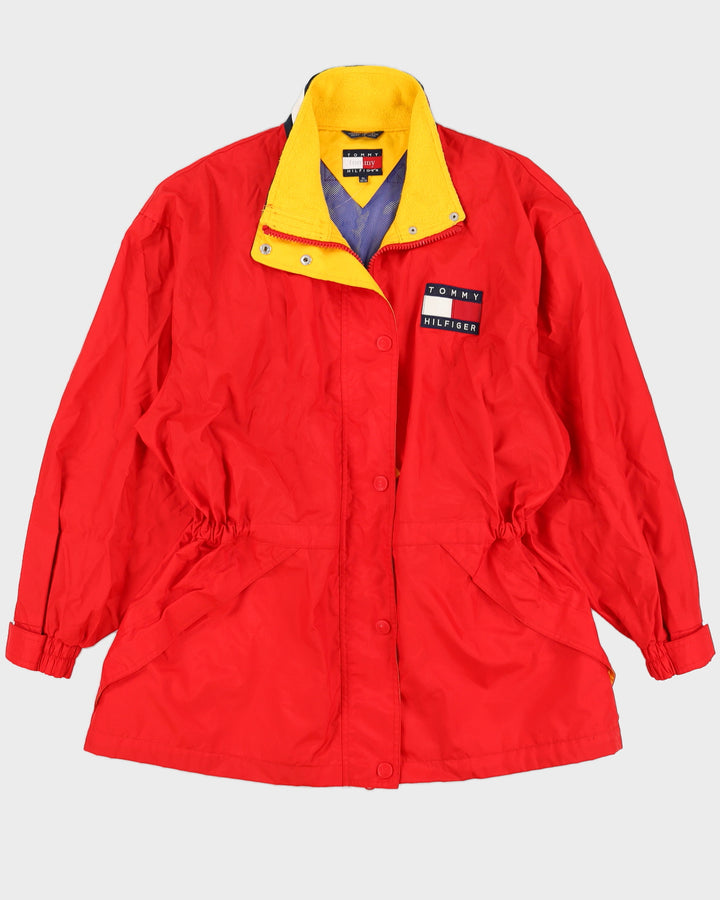 Vintage 90s Tommy Hilfiger Red Raincoat - L