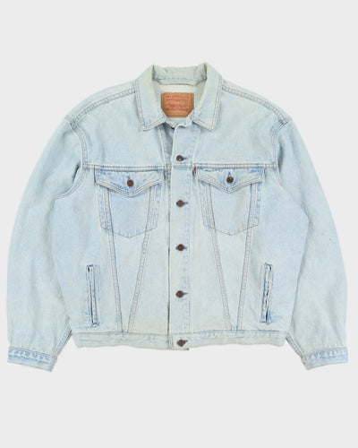Vintage 90s Levi's Blue Light Washed Denim Jacket - L