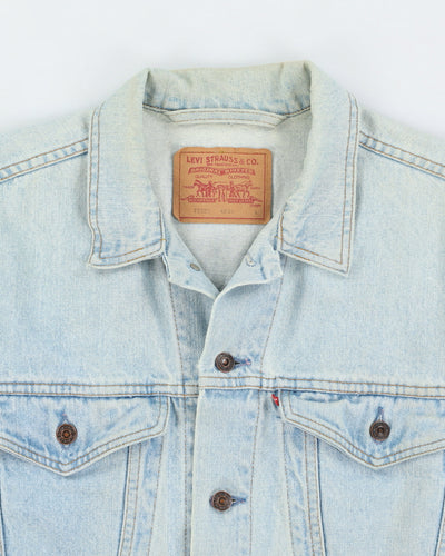 Vintage 90s Levi's Blue Light Washed Denim Jacket - L