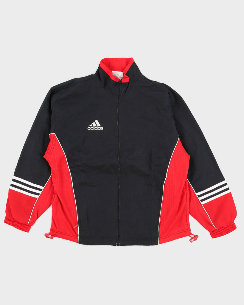 Adidas Red Black White Windbreaker Vintage 90s Adidas Red Black