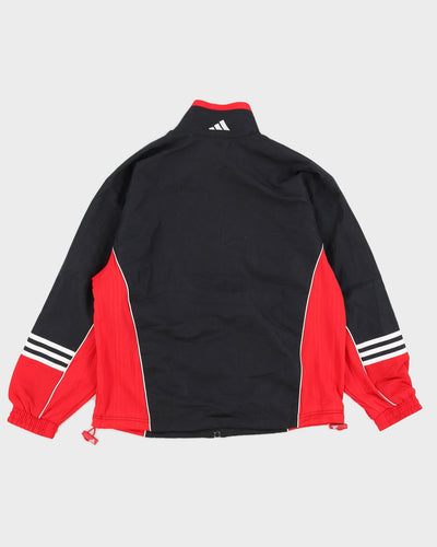 Vintage 90s Adidas Red & Black Windbreaker - L