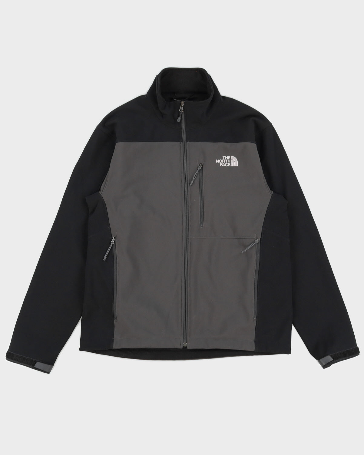 The North Face Men's Grey & Black Zip Up Jacket - L