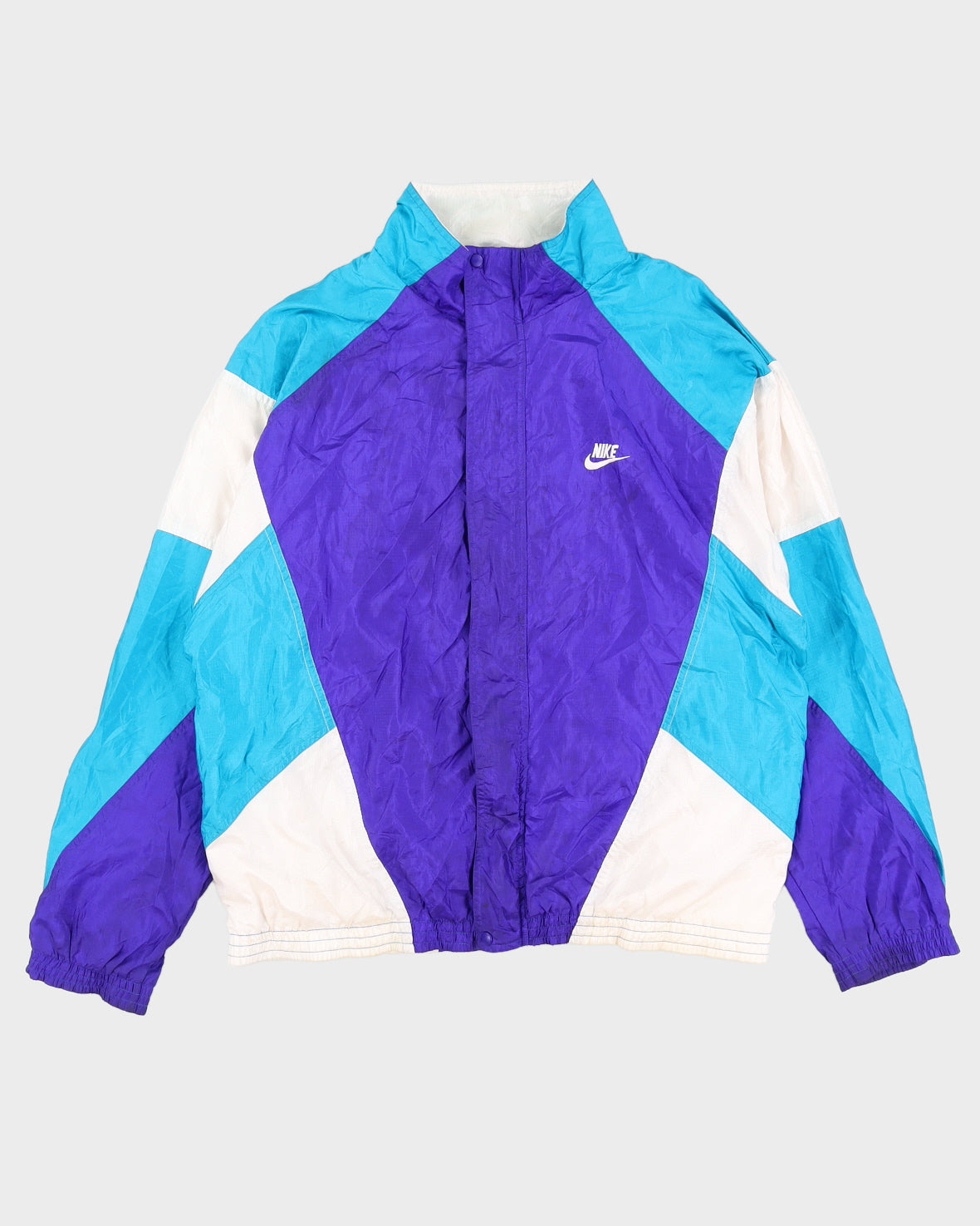 Vintage 80s Nike Purple & Green Windbreaker - L