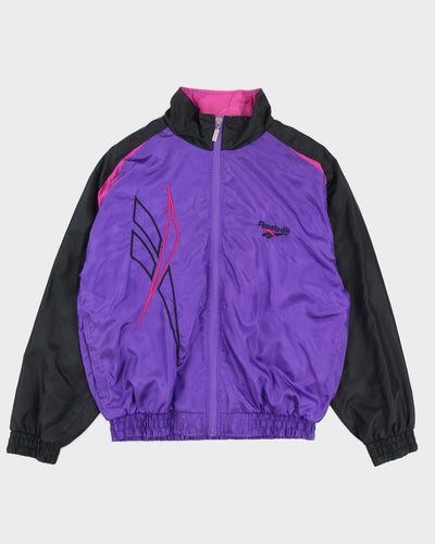 Vintage 90s Reebok Purple / Black Track Jacket - L