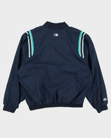 Majestic Athletics Seattle Mariners Quarter Zip Nylon Jacket - XL