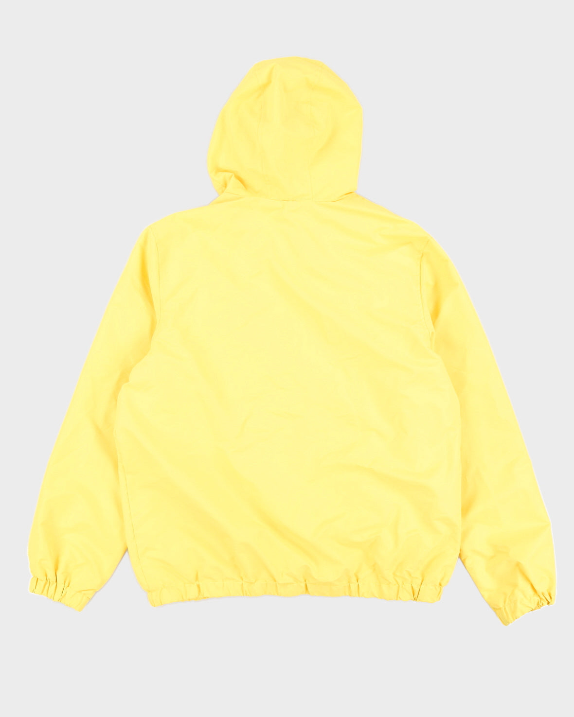 Members Only Yellow Hooded Quarter Zip Jacket - M
