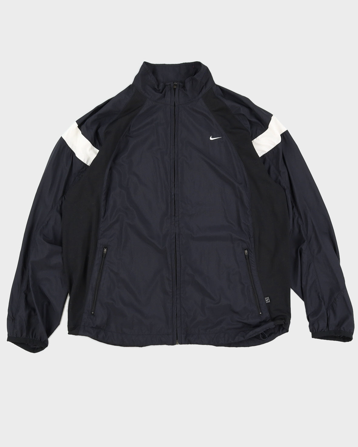 Vintage 00s Nike Black &amp; White Windbreaker - L