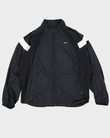 Vintage 00s Nike Black &amp; White Windbreaker - L