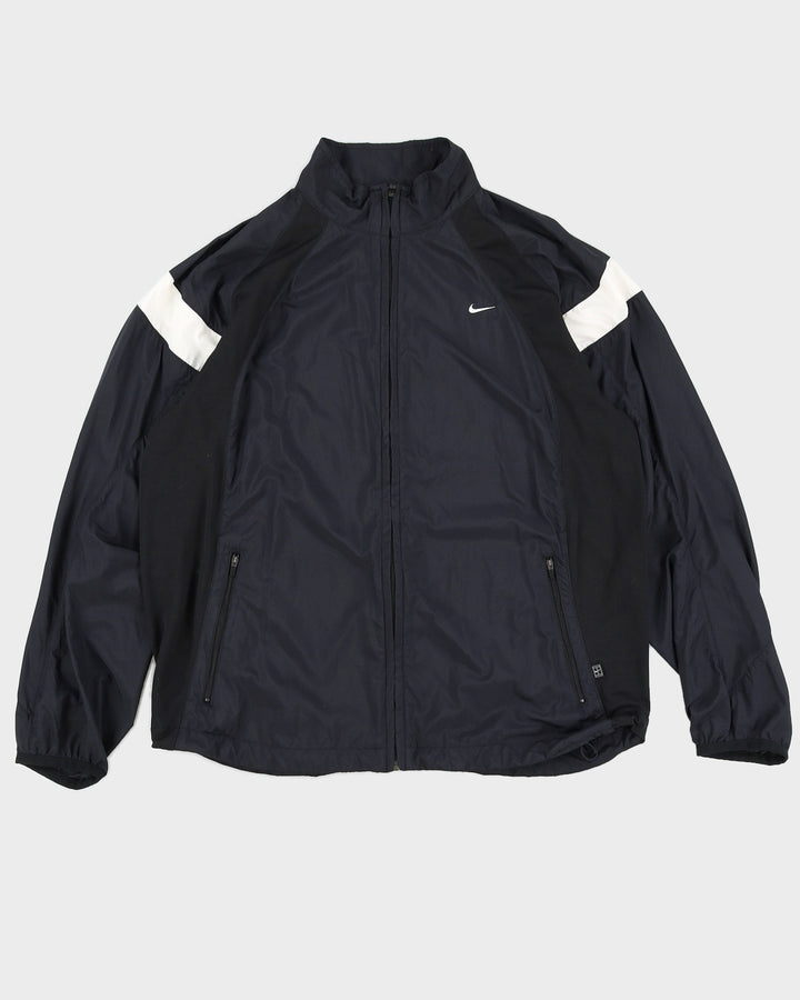 Vintage 00s Nike Black & White Windbreaker - L