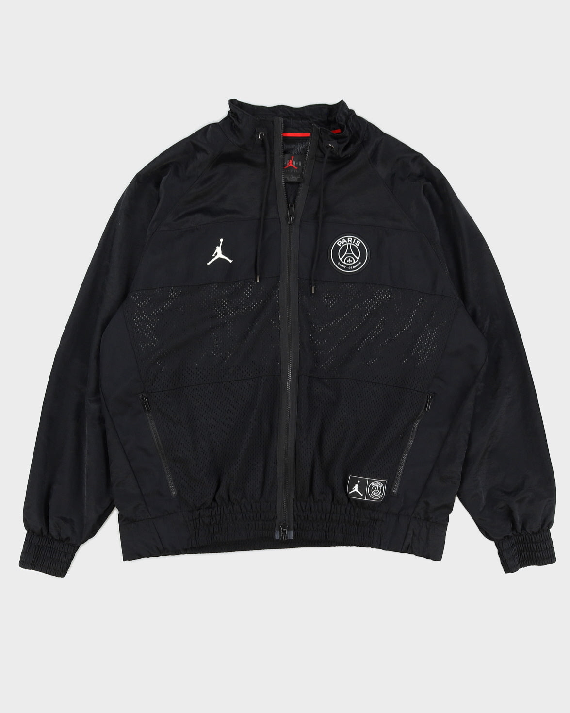 Black Jordan Nylon Track Jacket - L