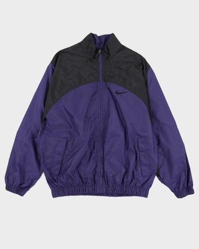 Vintage 90s Nike Purple & Black Track Jacket - L