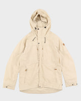 Fjall Raven Beige Hooded Rain Jacket - M