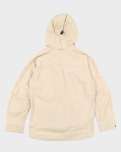 Fjall Raven Beige Hooded Rain Jacket - M