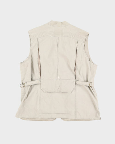 Vintage 90s Eddie Bauer Grey Utility Gilet - L