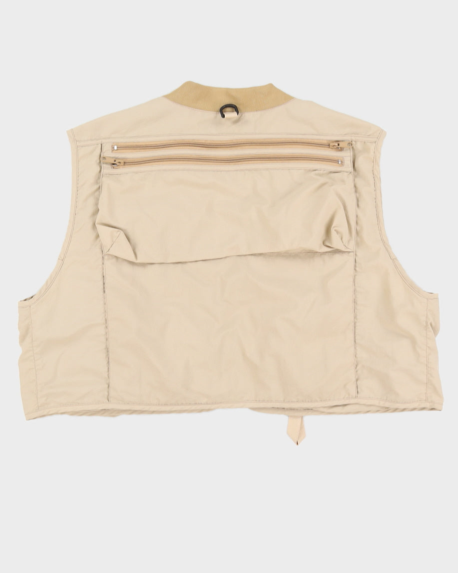 Vintage 90s Pioneer Beige Utility Gilet - XL