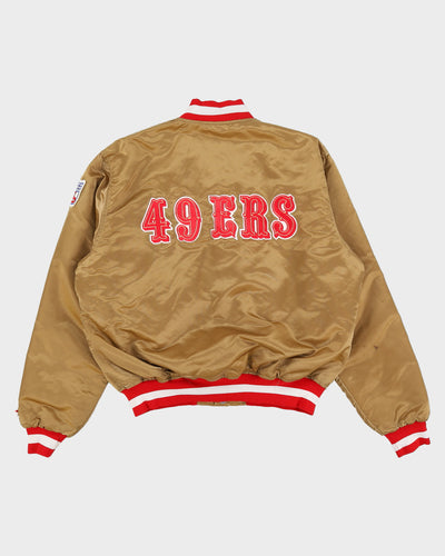 Vintage 80s Starter NFL San Francisco 49Ers Gold Bomber Jacket - XL