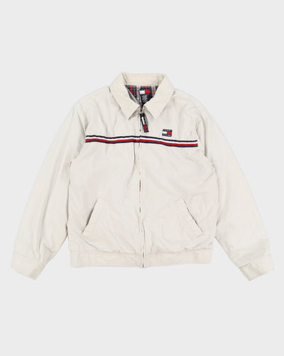 00s Tommy Hilfiger Cream Harrington Jacket - M