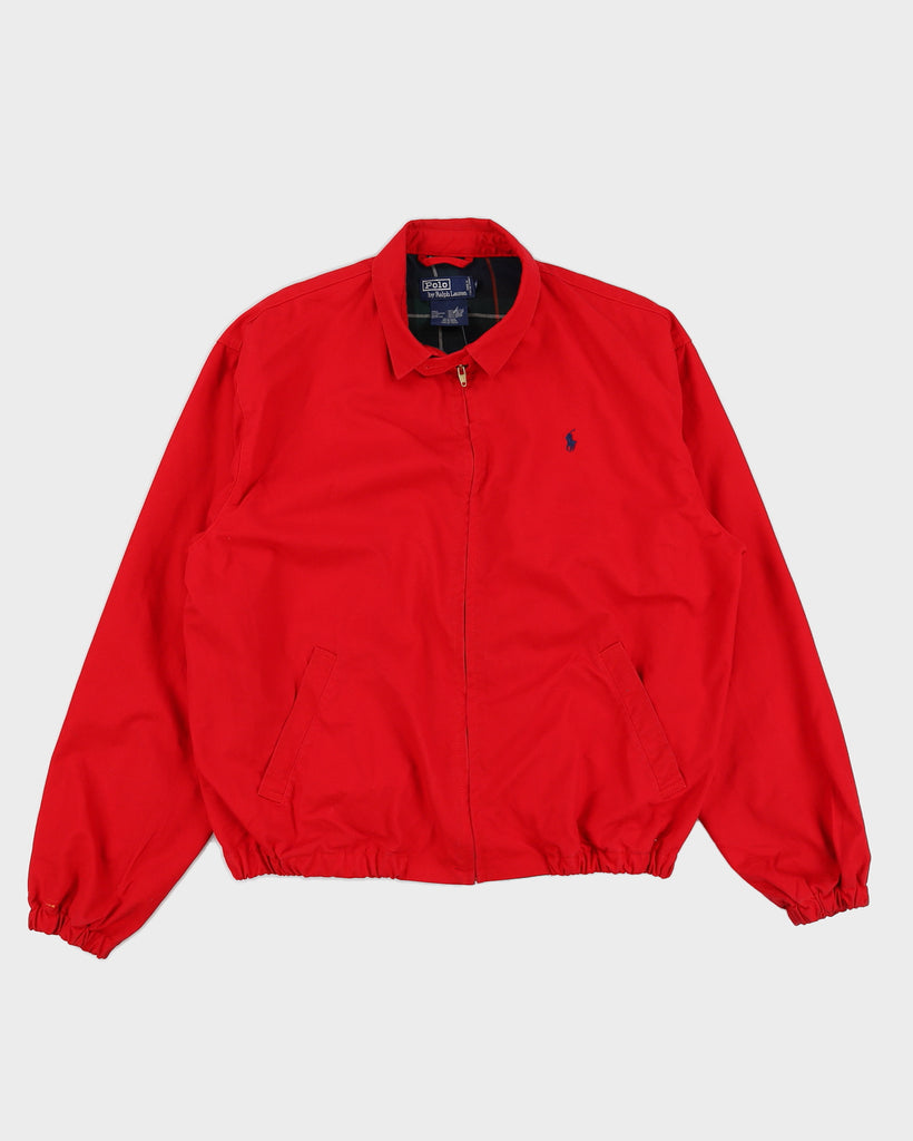 Chaqueta Harrington Vintage Ralph Lauren Roja 90s - L – Rokit