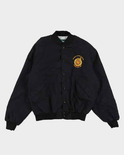 Vintage 1997 U.S Army Baltimore Recruiting Battalion Black Bomber Jacket - L