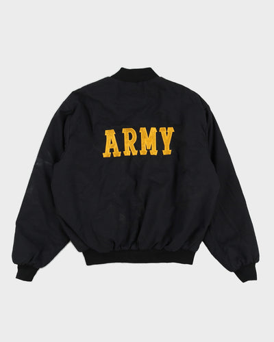 Vintage 1997 U.S Army Baltimore Recruiting Battalion Black Bomber Jacket - L