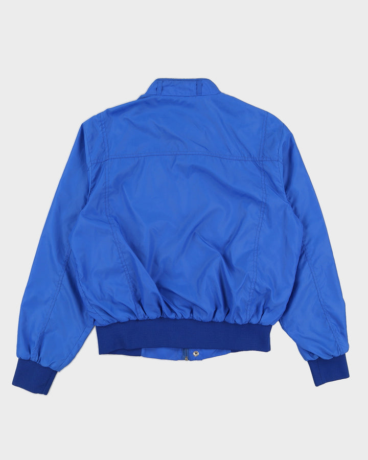 Vintage 80s Greater Vancouver Mustang Association Blue Bomber Jacket - L