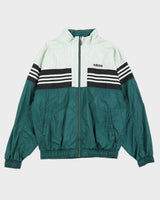 Vintage 90s Adidas Green / White Track Jacket - L
