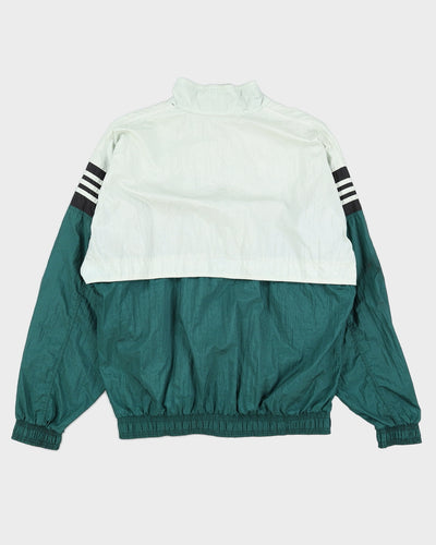 Vintage 90s Adidas Green / White Track Jacket - L
