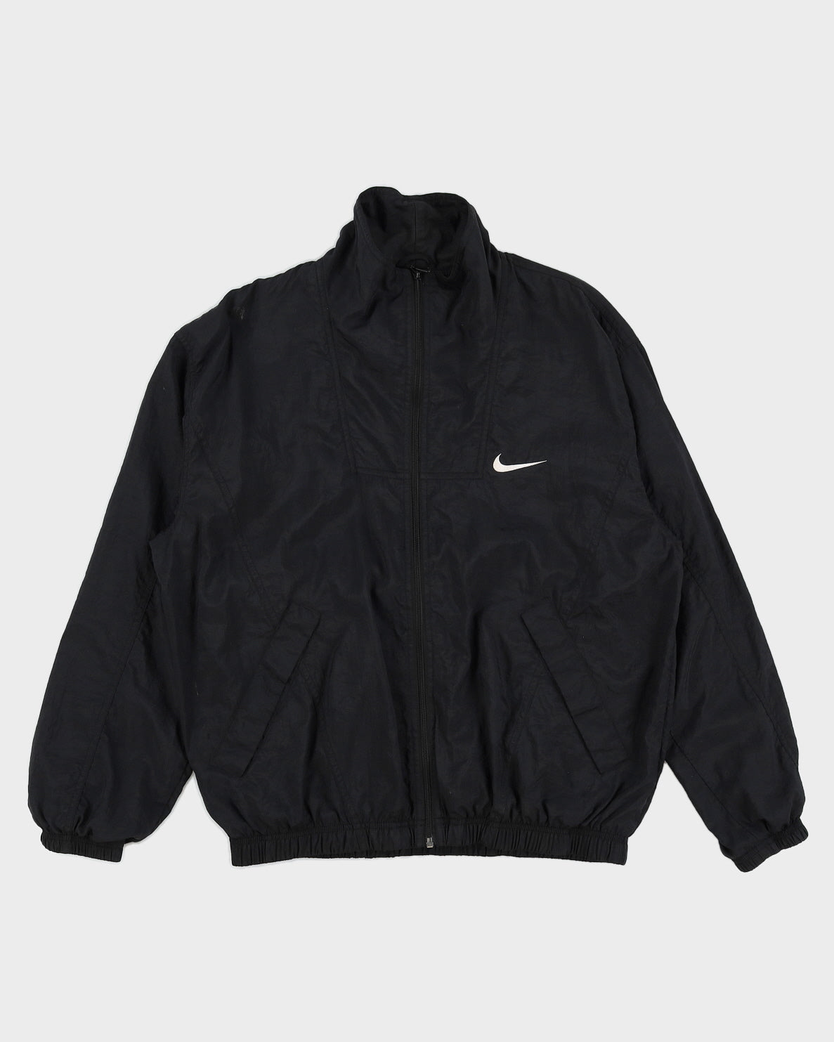 Vintage 90s Nike Black Track Jacket - L