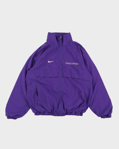 Vintage 90s Nike Washington Huskies Purple Track Jacket - S