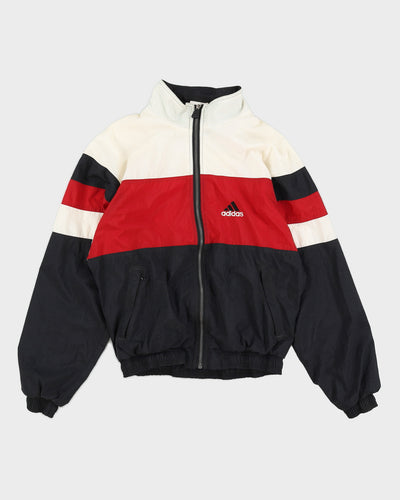 Vintage 90s Adidas White / Black Track Jacket - M