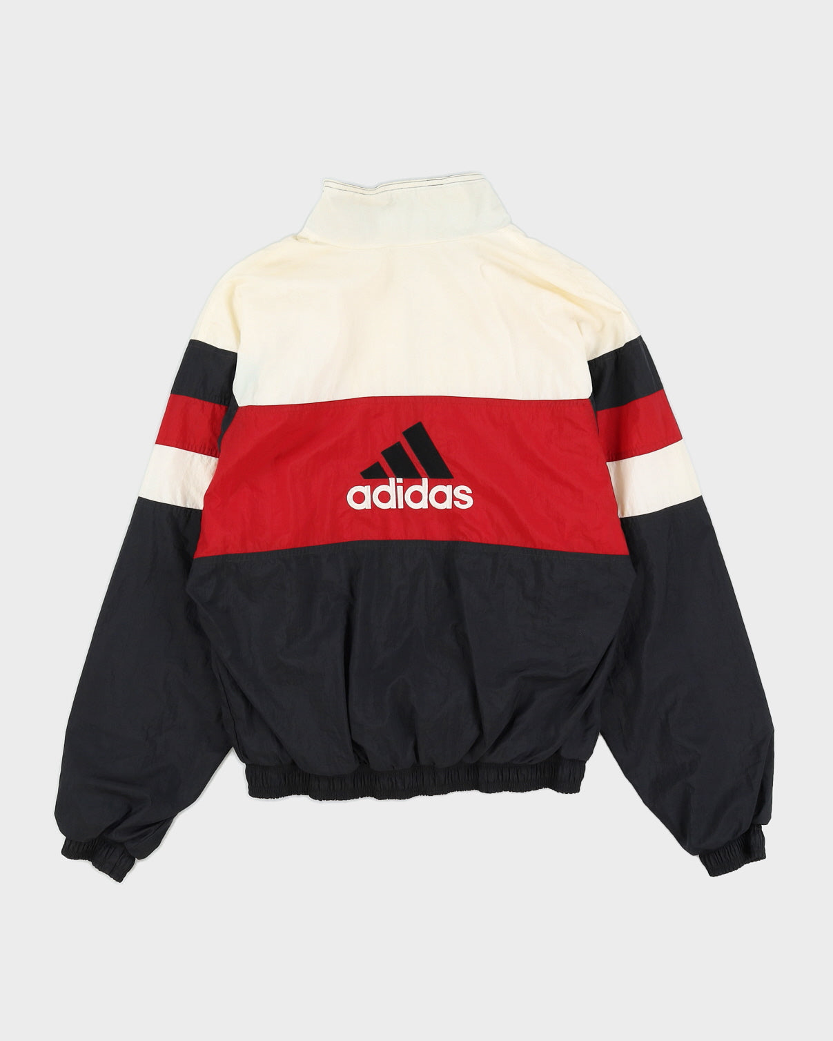 Vintage 90s Adidas White / Black Track Jacket - M