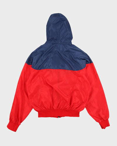 Vintage Early 80s Nike Red / Blue Hooded Track Jacket - M