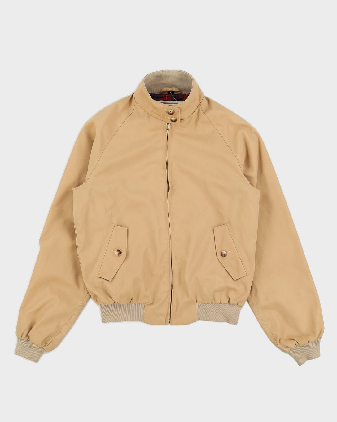 Vintage 90s Baracuta Beige Harrington Jacket - S