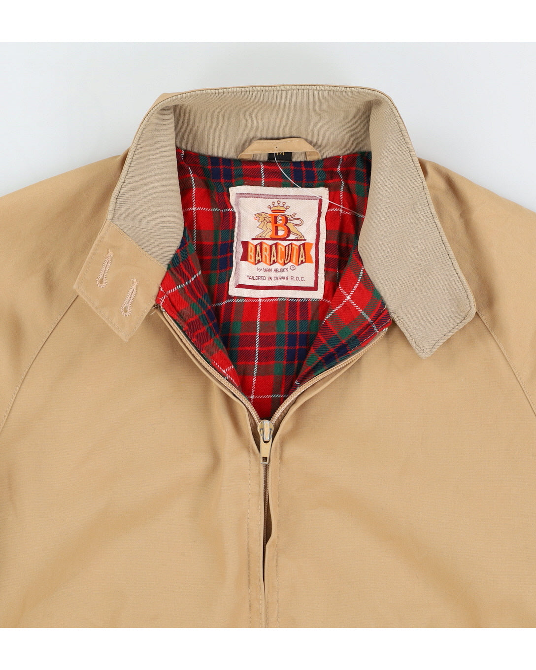Vintage 90s Baracuta Beige Harrington Jacket - S