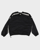 00s MLB x Majestic Chicago White Sox 1/4 Zip Black Windbreaker - XL