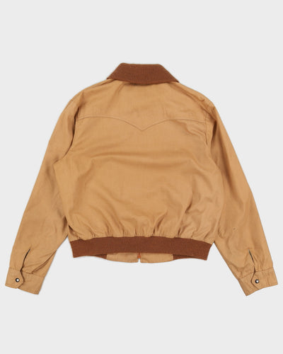 Vintage 70s PenWesterner Brown Bomber Jacket - L