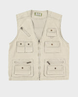 00s Hao Bao Beige Utility Gilet- M