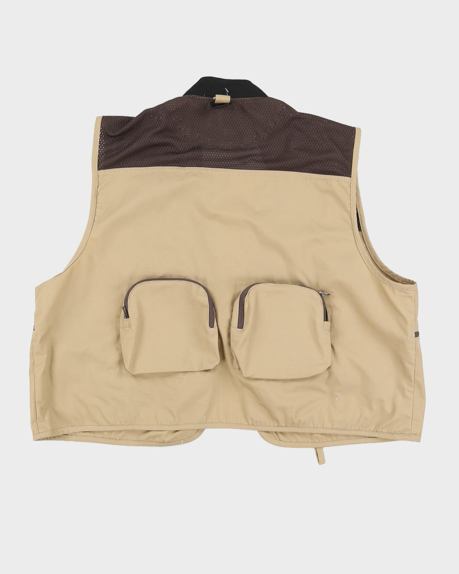 Podium Beige Utility Gilet - L