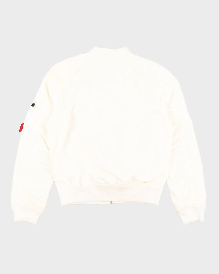 Alpha Industries Inc. White Nasa Bomber Jacket - M