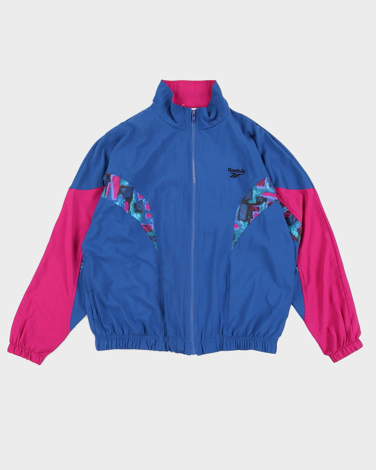 Vintage 90s Reebok Blue / Purple Track Jacket - M