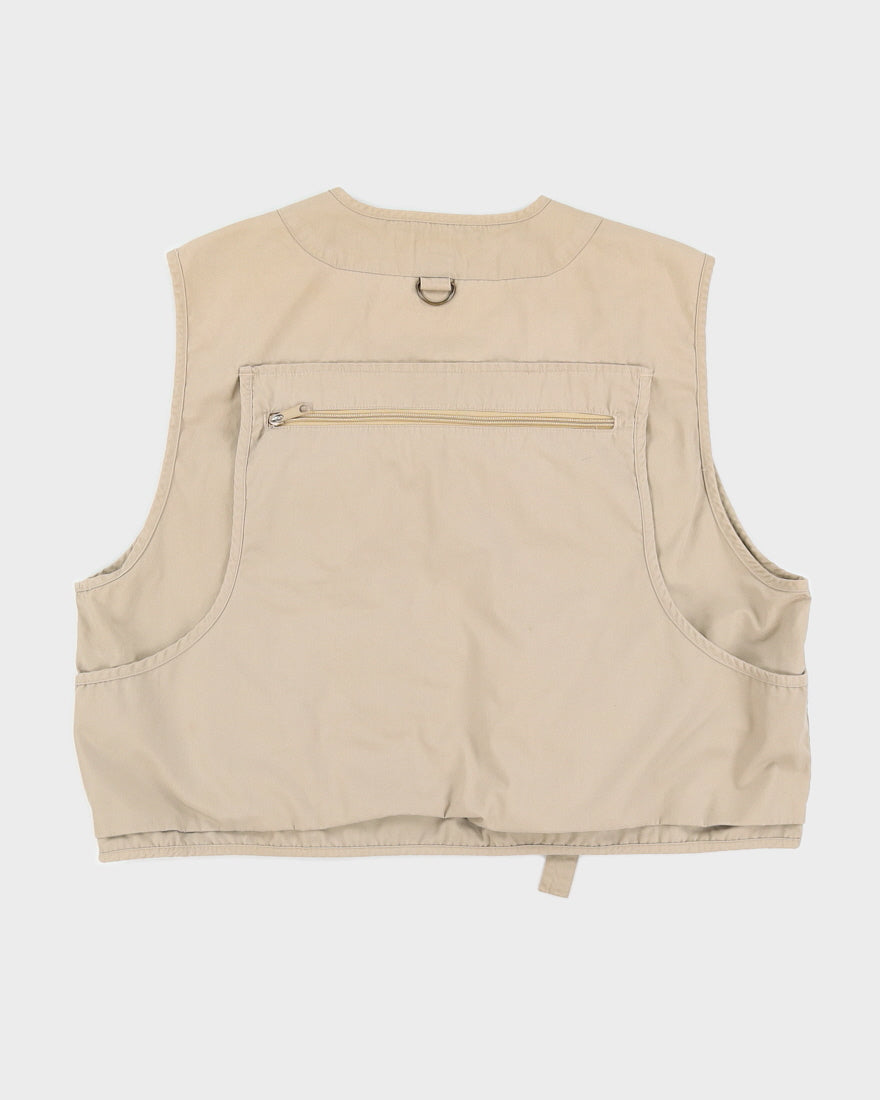 Vintage 90s BushLine Beige Utility Gilet - M