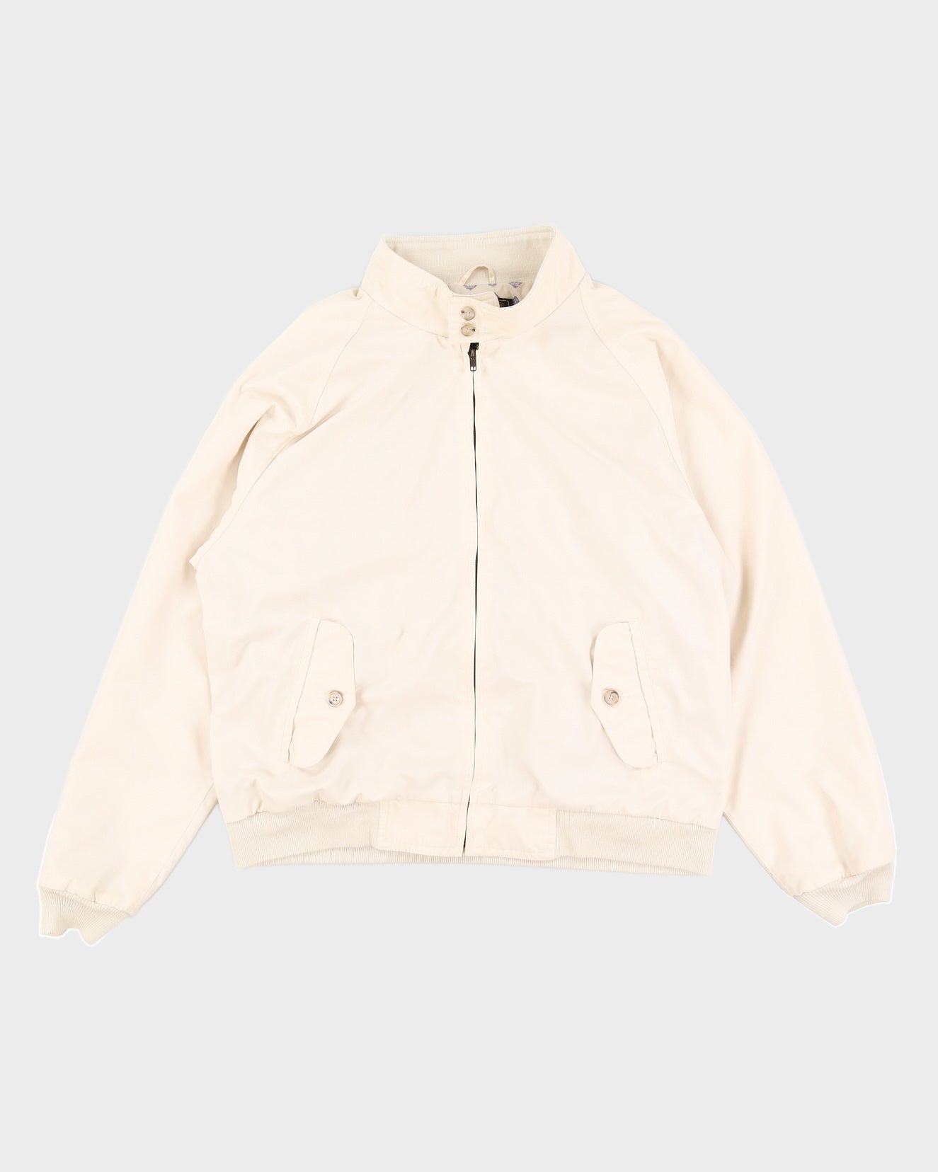 Vintage 90s Eddie Bauer Cream Bomber Jacket - XL