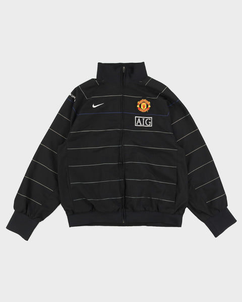 2008-09 Manchester United Nike Black Track Jacket - L – Rokit